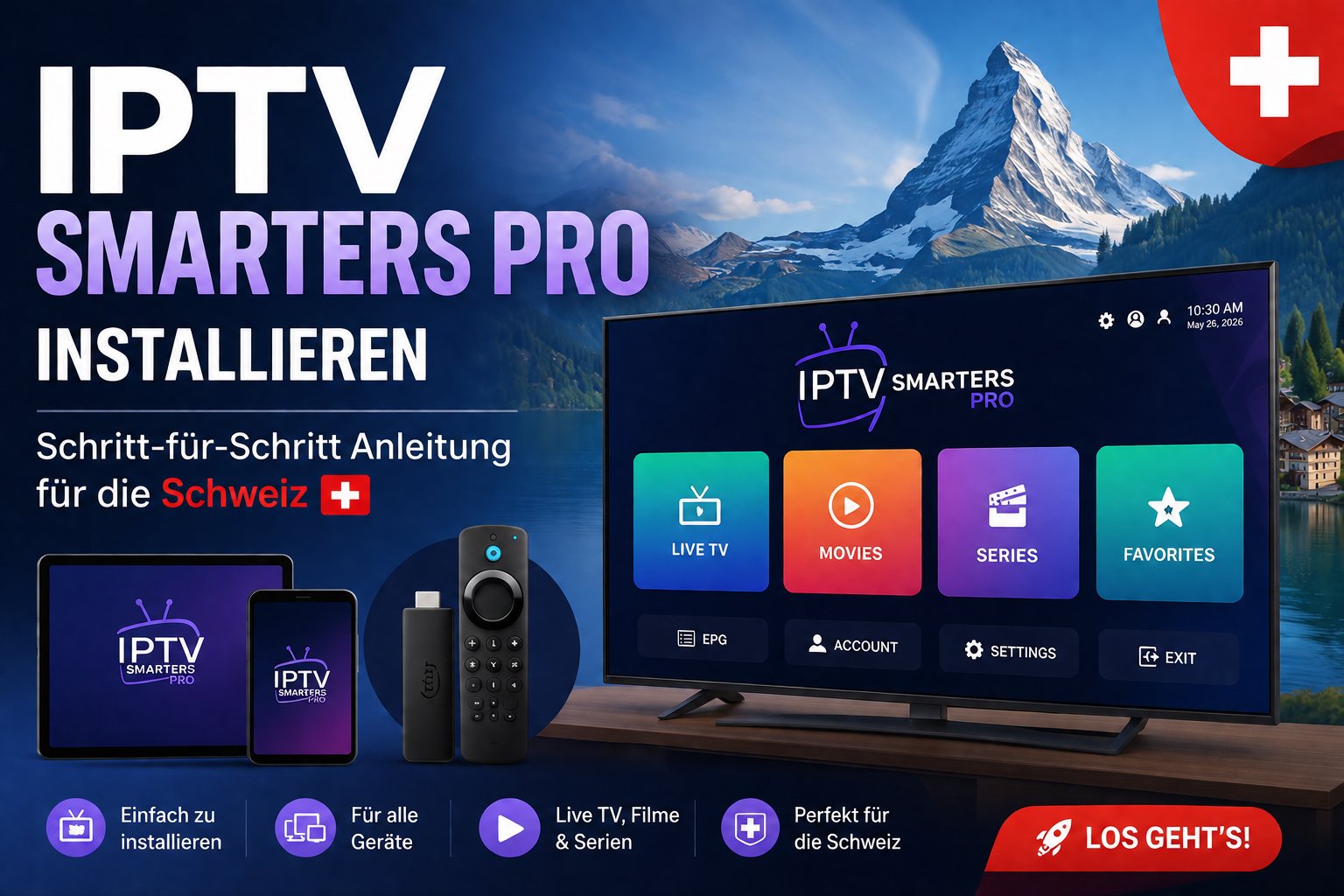 IPTV Smarters Pro auf Smart TV in der Schweiz installieren